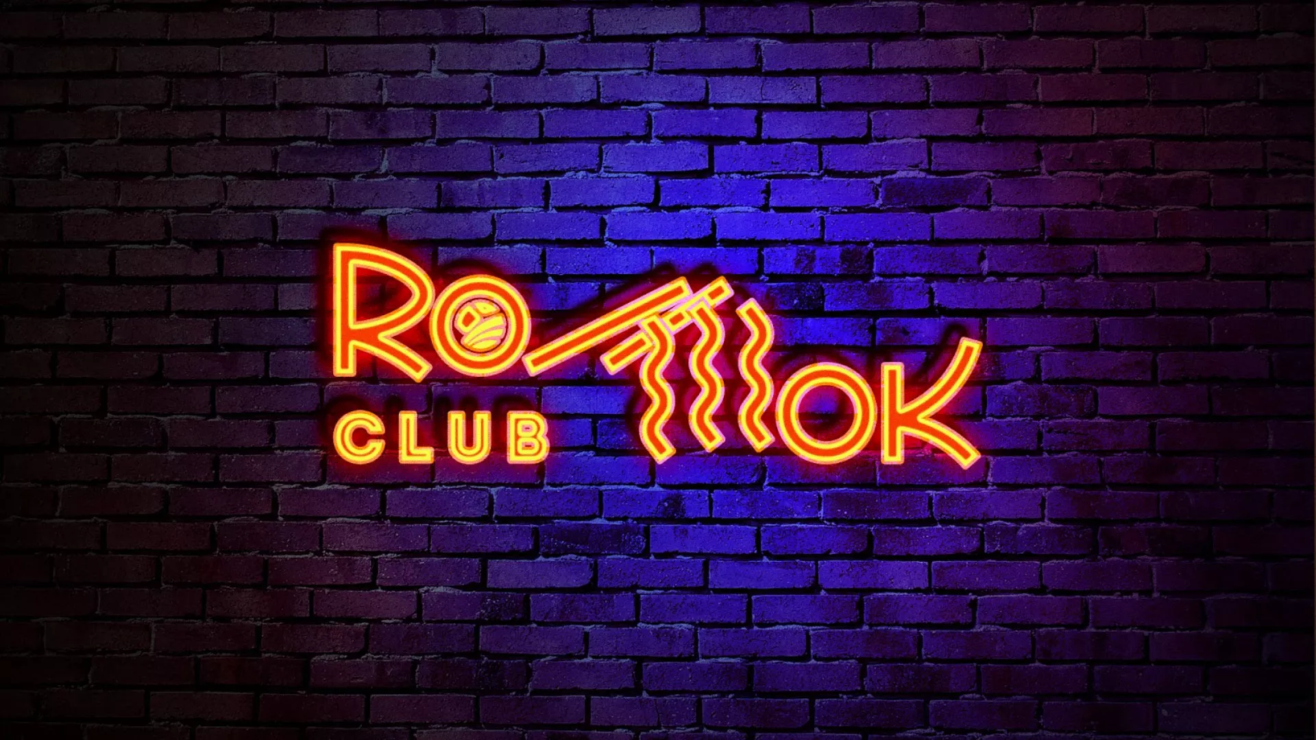 Разработка интерьерной вывески суши-бара «Roll Wok Club» в Карабулаке